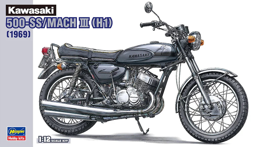 Hasegawa 1:12 Kawasaki 500-SS/MACH III (H1) Motorcycle Model Kit