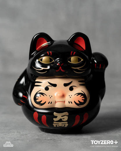 200% PP Lucky Cat Daruma (Black cat edition)
