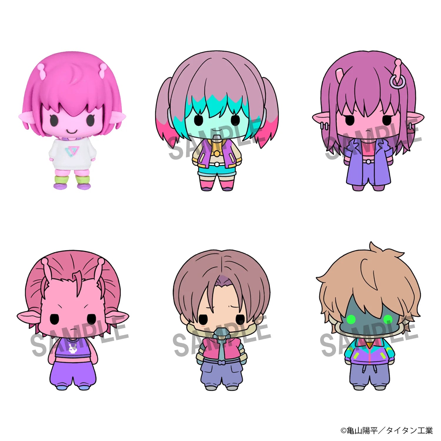 MegaHouse Chokorin Collection Milky☆Subway The Galactic Limited Express Chibi Figures