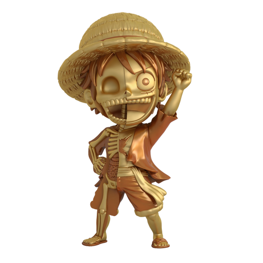 Mighty Jaxx XXRAY PLUS Luffy Treasure Gold Vinyl Figure