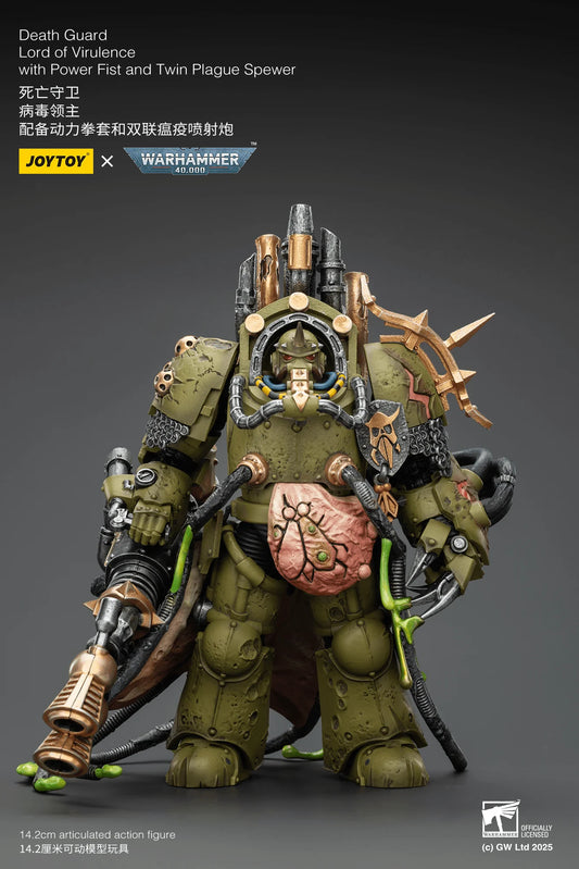 Death Guard Lord of Virulence with Power Fist and Twin Plague Spewer