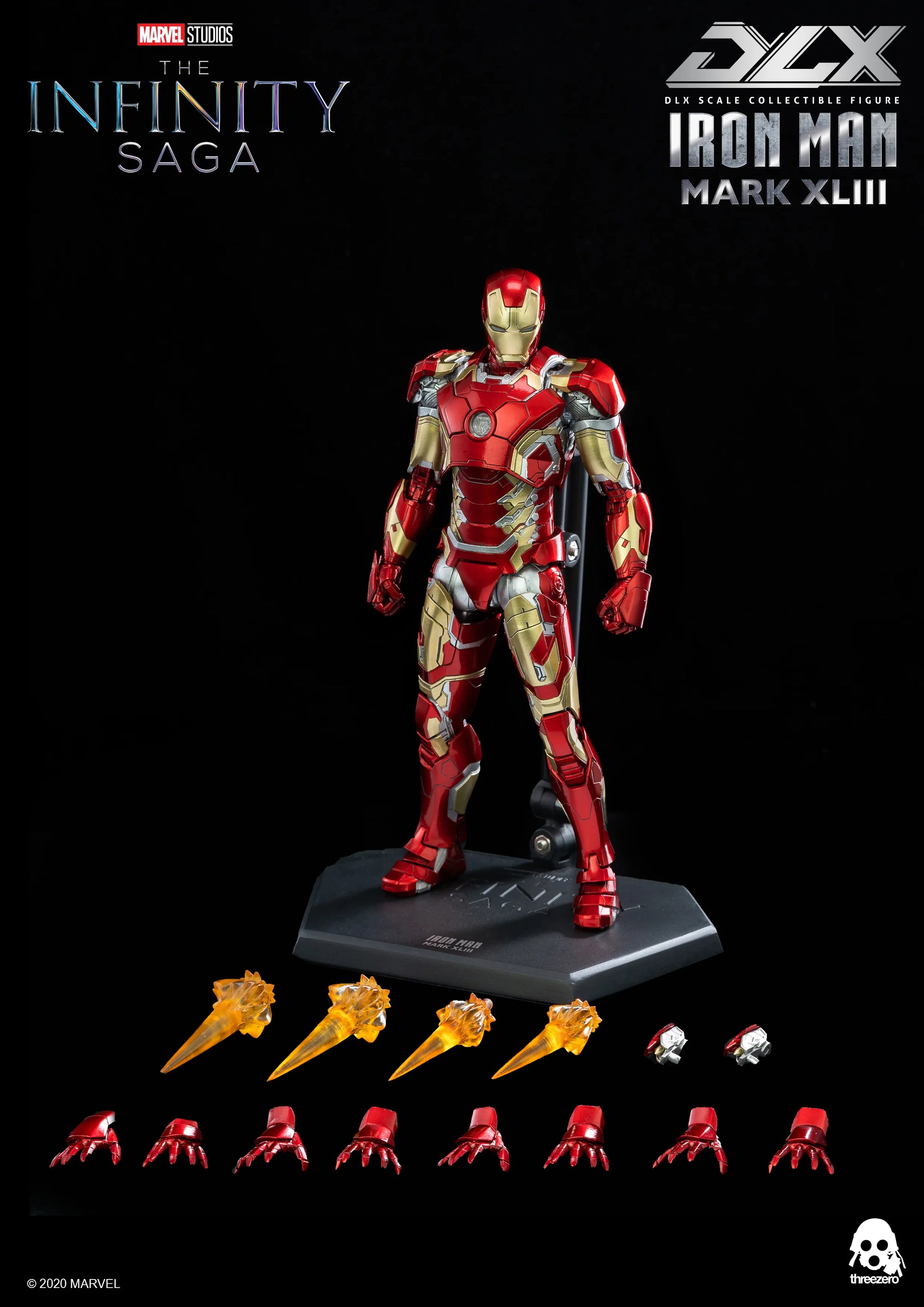 threezero DLX Iron Man Mark 43 Collectible Figure
