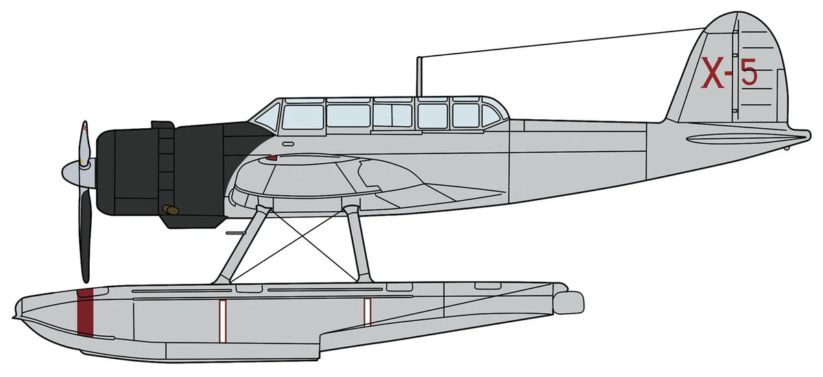 1/72 Aichi E13A1 TYPE ZERO (JAKE) MODEL 11 "KIMIKAWAMARU" w/CATAPULT