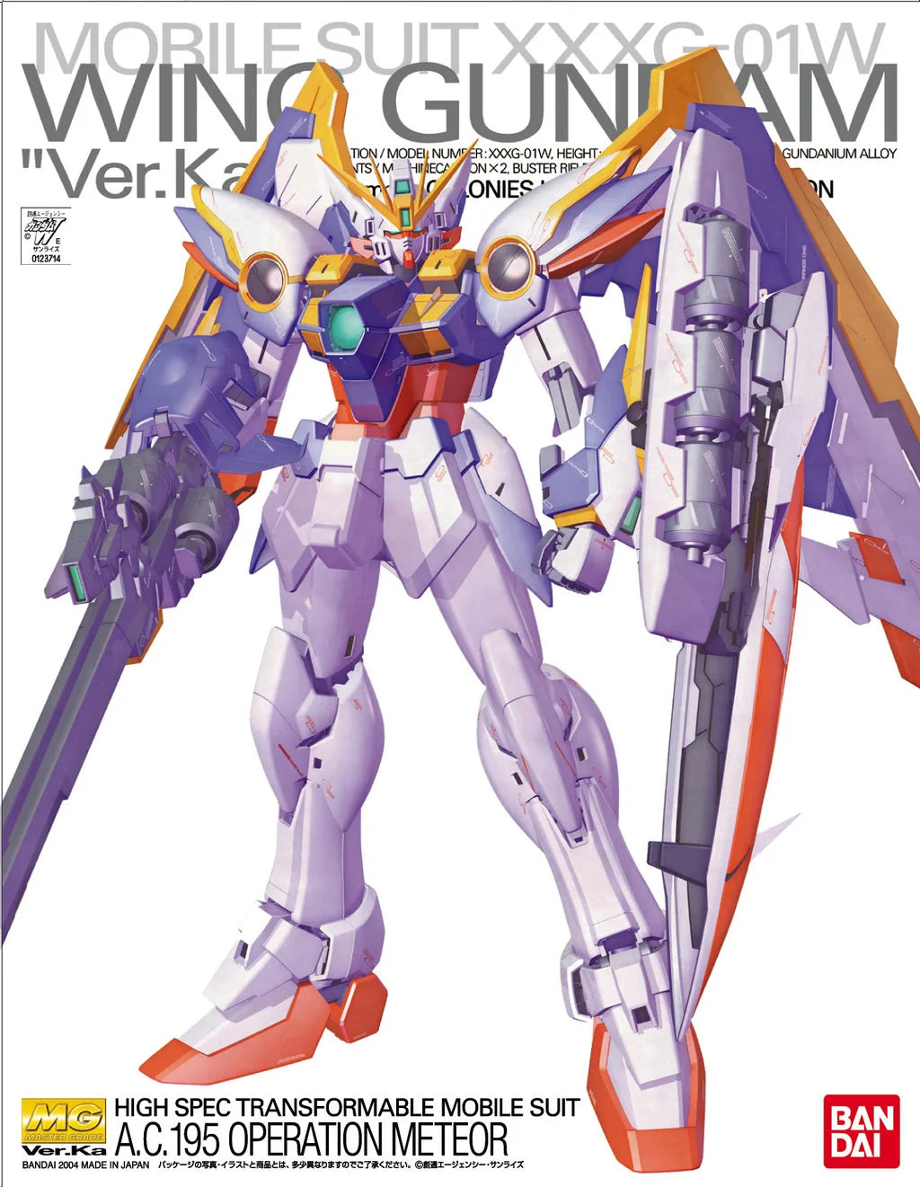 MG XXXG-01W Wing Gundam Ver. Ka Model Kit