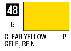 Mr. Color 48 - Clear Yellow (Gloss/Primary) (Box of 6)