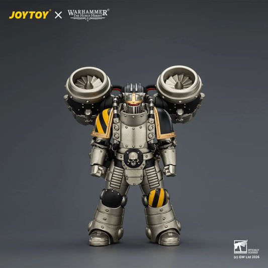 Iron Warriors MkII Assault Legionary1 with Bolt pistol, Chain axe & Combat shield