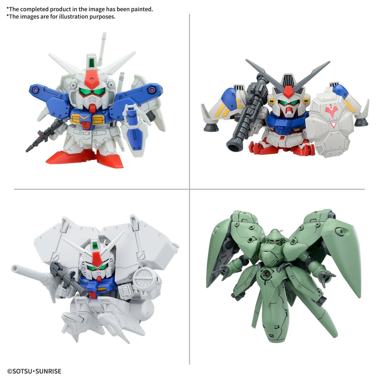 SD BB Mobile Suit Gundam 0083 Stardust Memory Model Kit Set