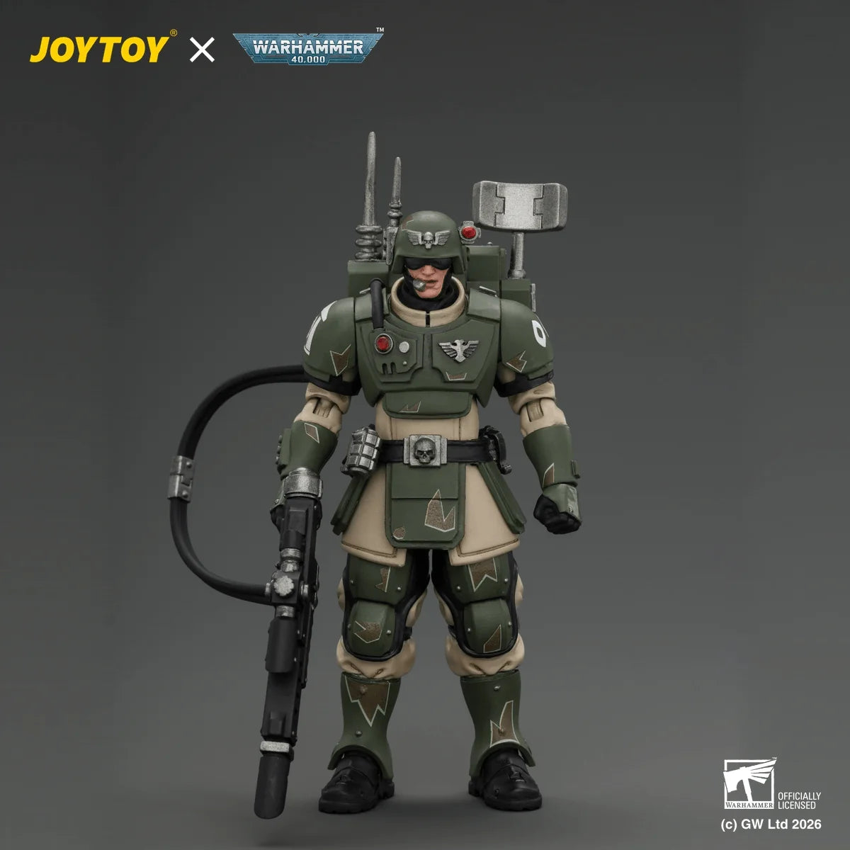 Astra Militarum Kasrkin 3 with Hot-shot Lasgun and Vox-caster