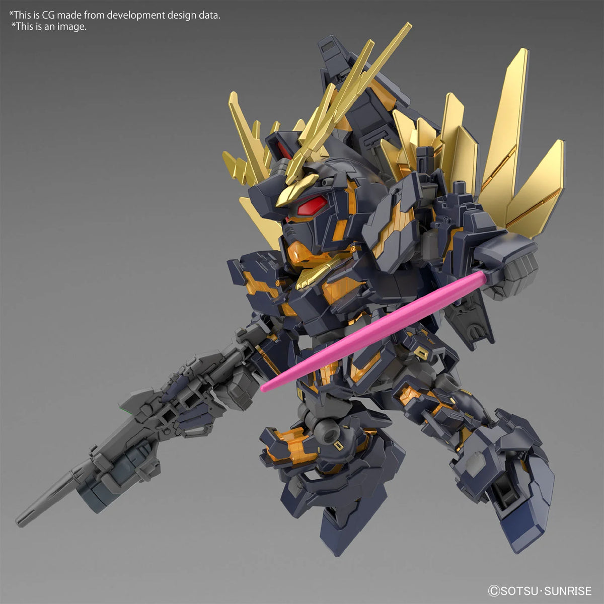 SD Gundam Cross Silhouette Unicorn Gundam 02 Banshee Destroy Mode Model Kit