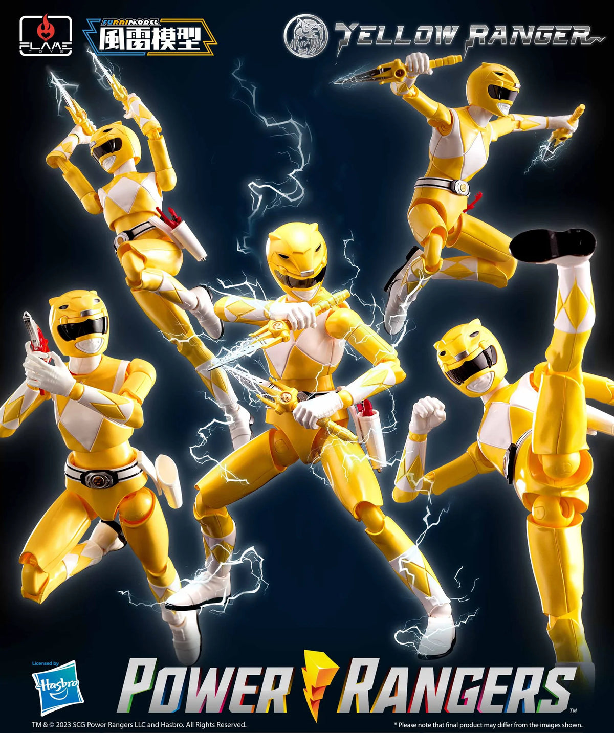 Flame Toys Furai Model Yellow Ranger Plastic Model Kit