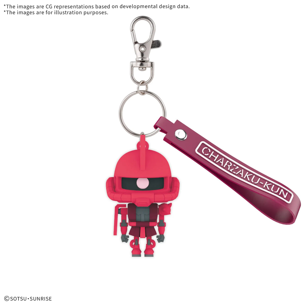 Charzaku-kun 3D Rubber Mascot Keychain