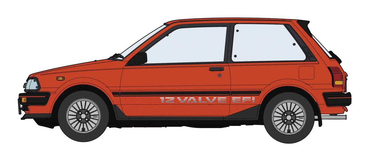 1/24 TOYOTA STARLET EP71 Si-Limited (3Door) MIDDLE VERSION "RED COLOR"