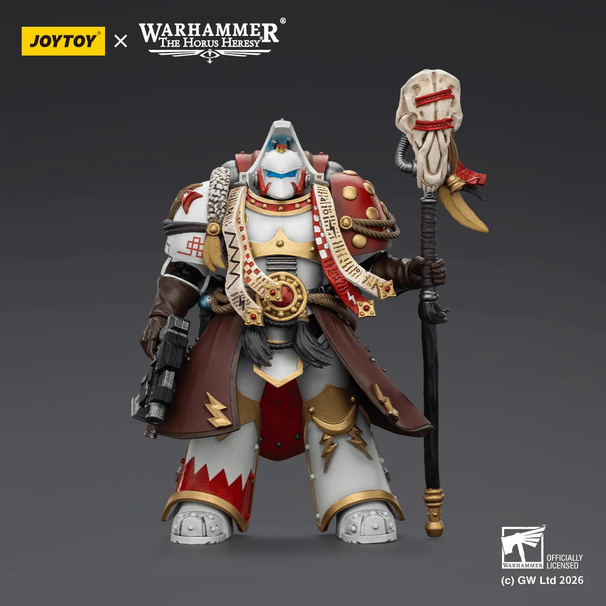 White Scars Stormseer Consul with Force Staff and Bolt Pistol