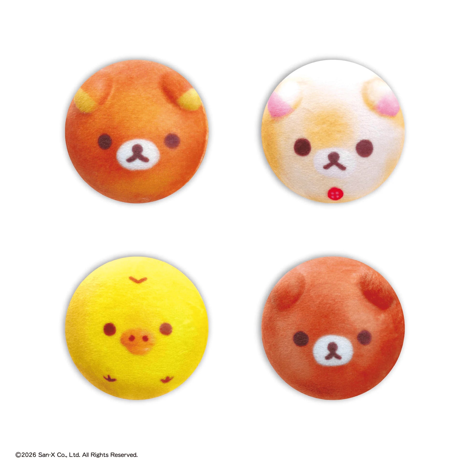 RILAKKUMA PIN-BACK BUTTON