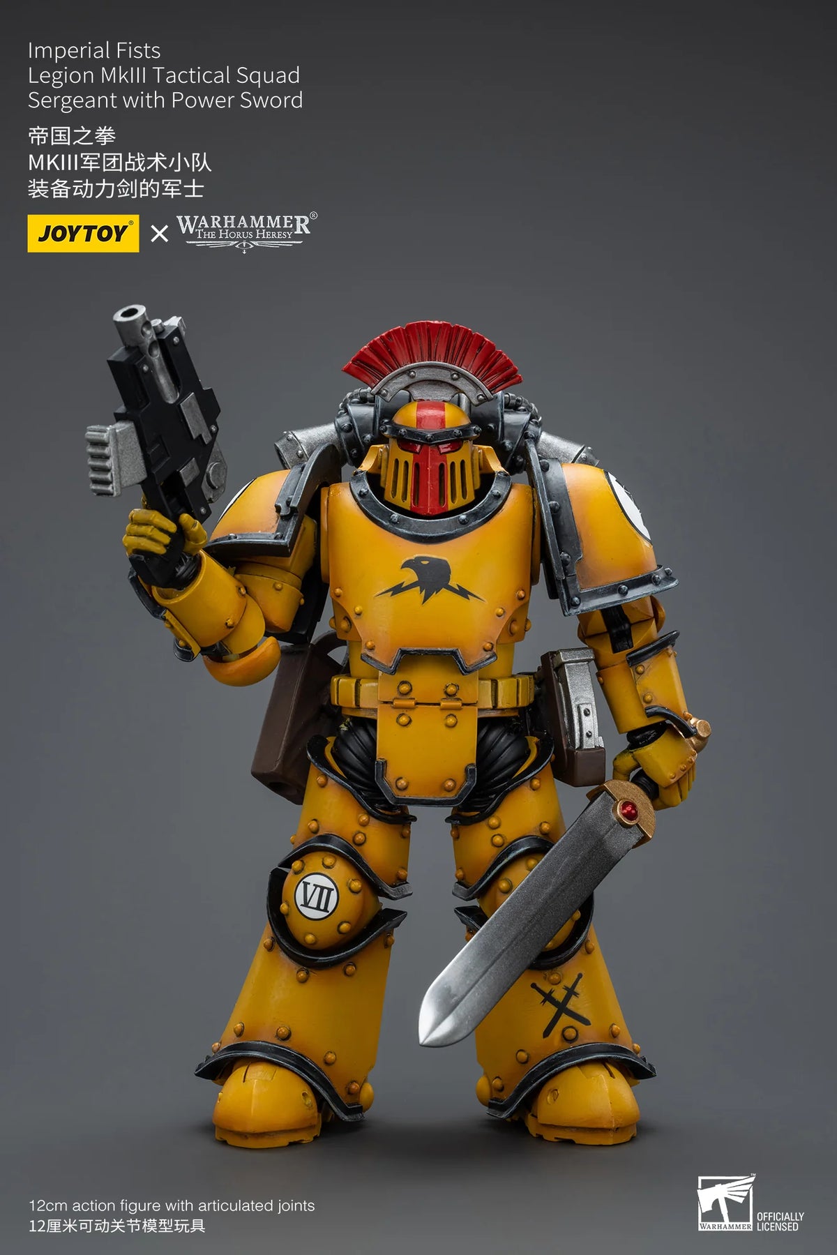 Warhammer 40K Imperial Fists Legion MkIII Tactical Squad Sergeant Action Figure
