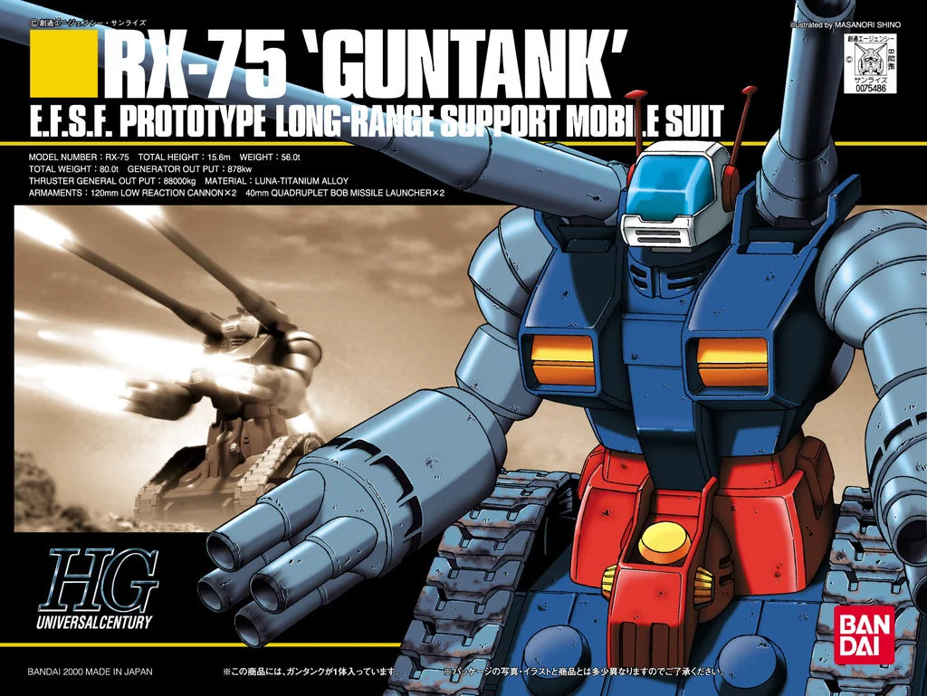 HGUC 1/144 RX-75 Guntank Model Kit