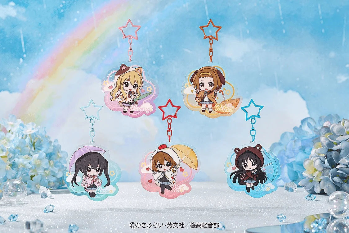K-ON! Fluffy Rain Series Collectible Acrylic Keychain