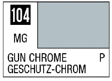Mr. Color 104 - Gun Chrome (Metallic Gloss/Primary) (Box of 6)