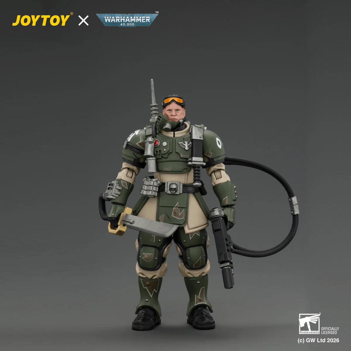 Astra Militarum Kasrkin 7 with Hot-shot Laspistol and Power Sword
