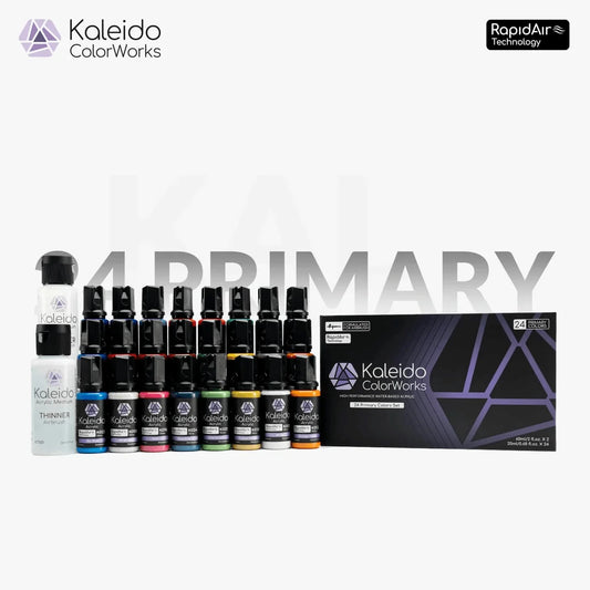 Gaahleri 24 Color Primary Paint Set with Thinner and Cleaner
