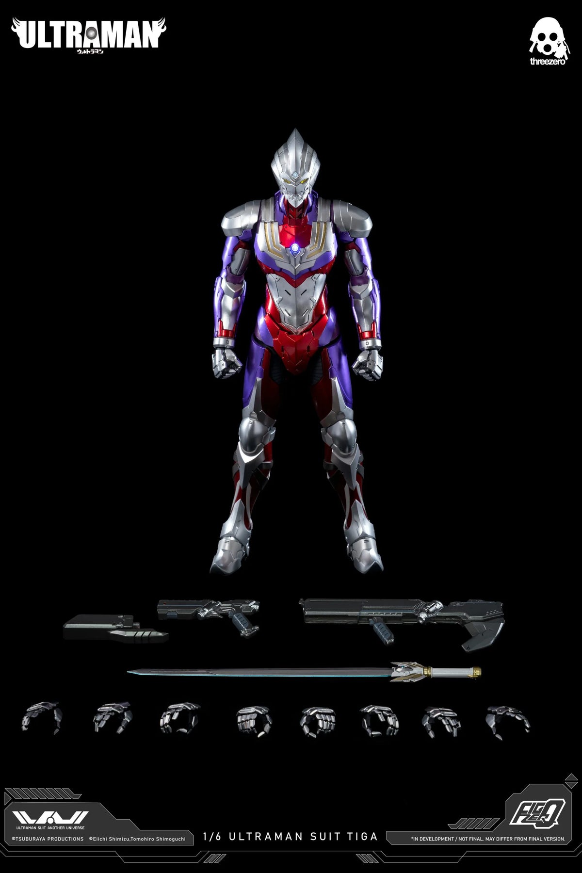ThreeZero FigZero 1/6 Ultraman Suit Tiga Action Figure