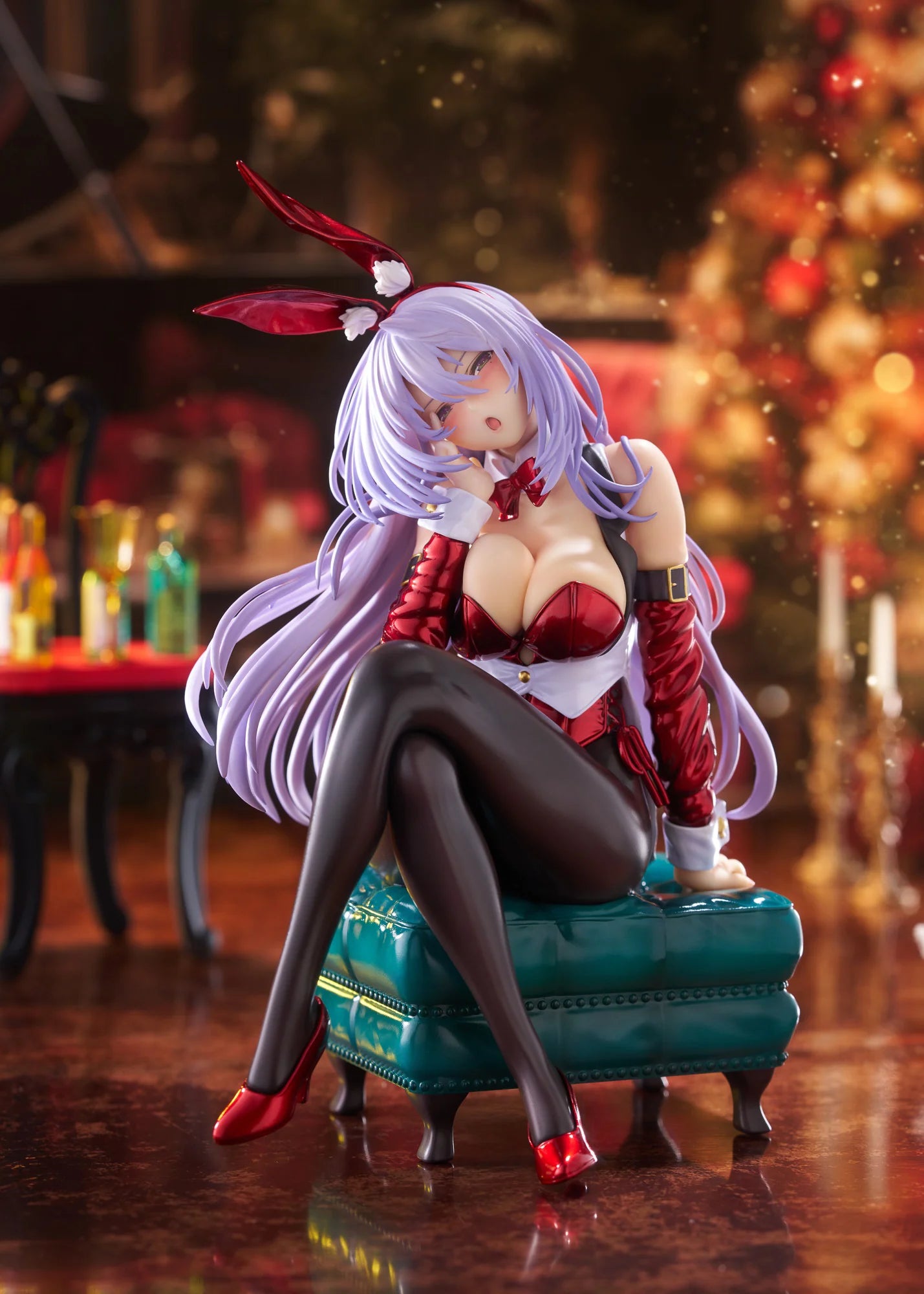 PLUM PMOA Amagasa Tsuduri Bunny Style PVC Scale Figure (Christmas Santa Color)