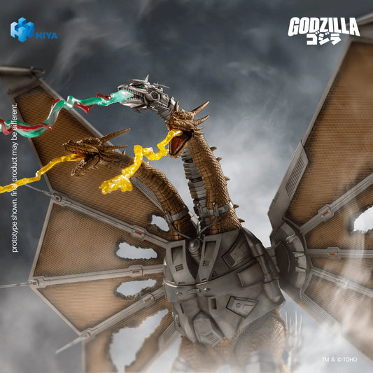 None Scale 13 Inch Godzilla vs. King Ghidorah Battle Damaged Mecha King Ghidorah Battle Damaged Action Figure
