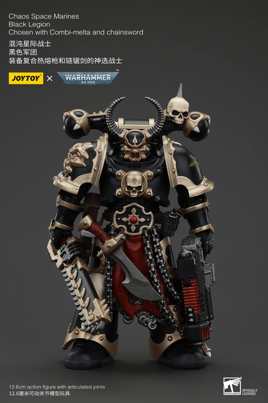 Chaos Space Marines Black Legion Chosen with Combi-melta and chainsword