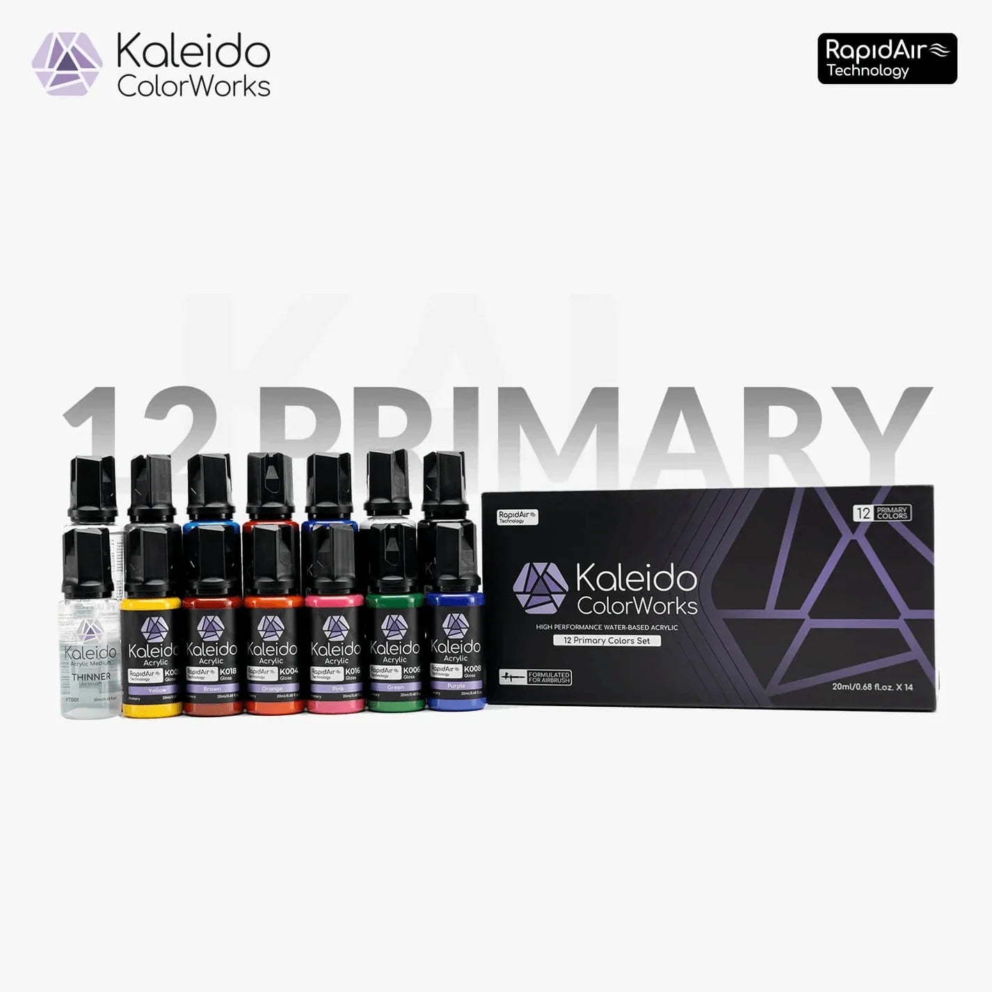 12 Color Primary Set