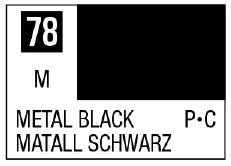 Mr. Color 78 - Metal Black (Metallic/Primary Car) (Box of 6)