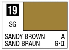 Mr. Color 19 - Sandy Brown (Semi-Gloss/Aircraft) (Box of 6)