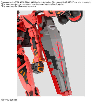 Gundam Decal No. 140 Mobile Suit Gundam GQuuuuuuX Multiuse