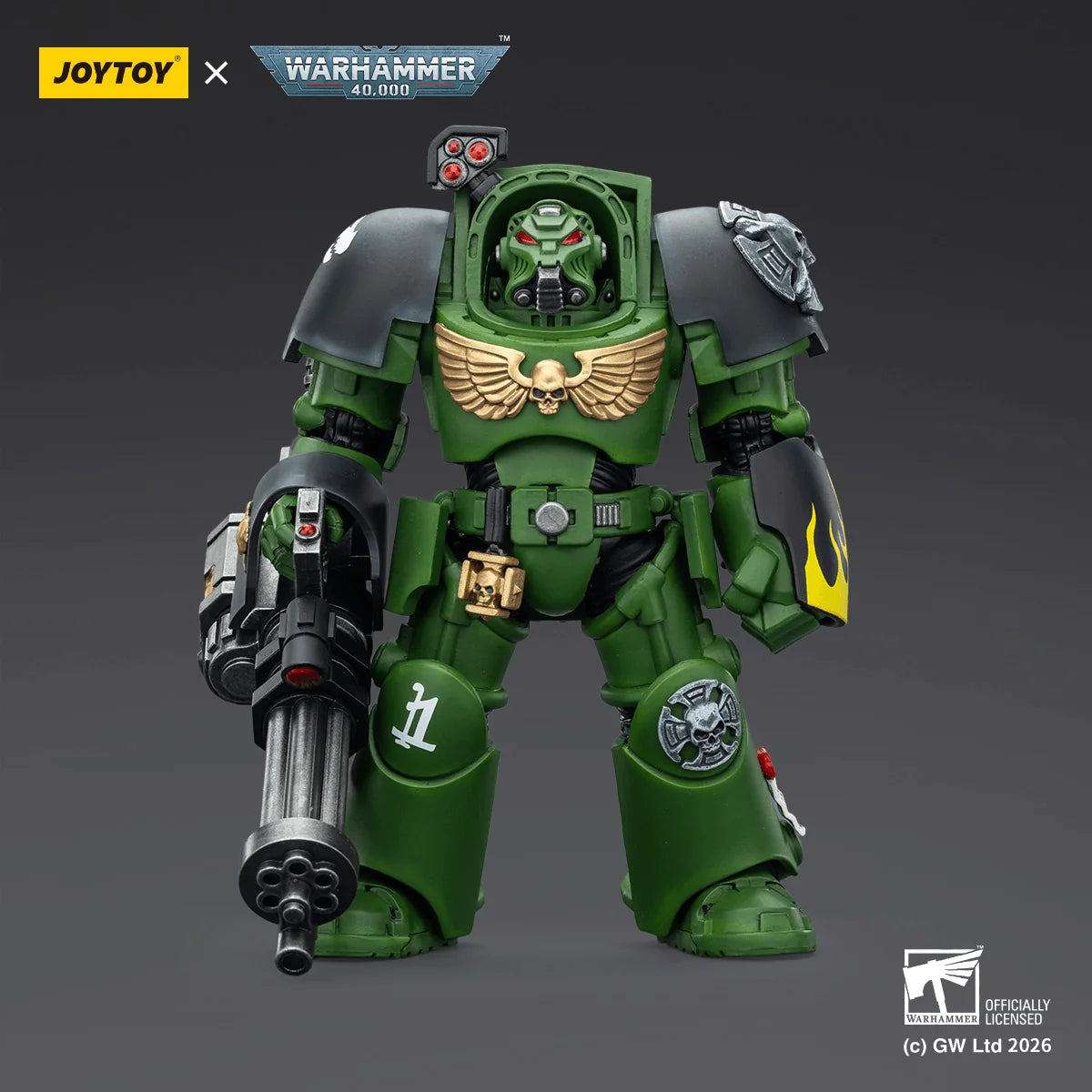 Salamanders Terminator 3 with Power Fist and Assault Cannon