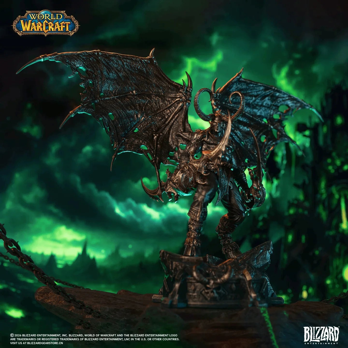 HEX Collectibles World of Warcraft Illidan Stormrage 1/10 Scale Polystone Statue