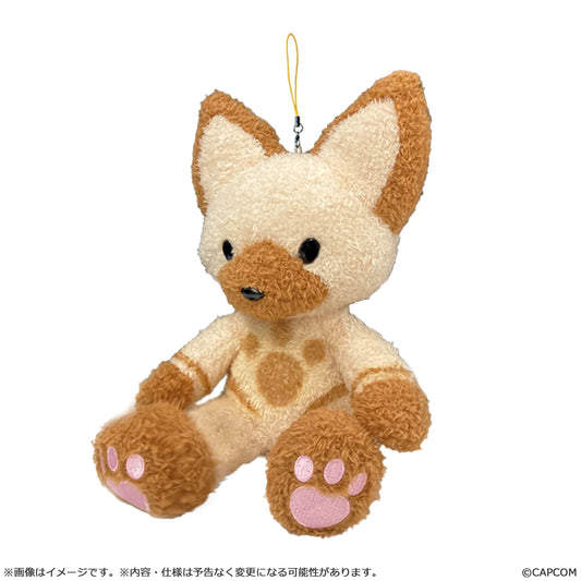 Monster Hunter Wilds Felyne Plush With Bag Charm Strap