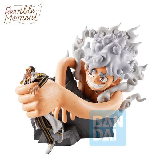 Bandai Spirits Ichibansho Monkey D. Luffy Gear 5 vs Borsalino Revible Moment Figure