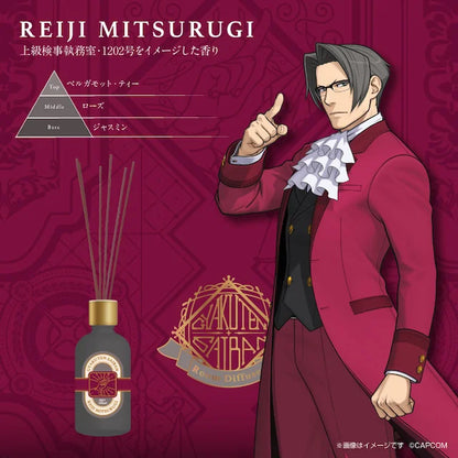 "Ace Attorney" Reed Diffuser Miles Edgeworth Motif - Scent inspired by the Senior Prosecutor's Office, 1202