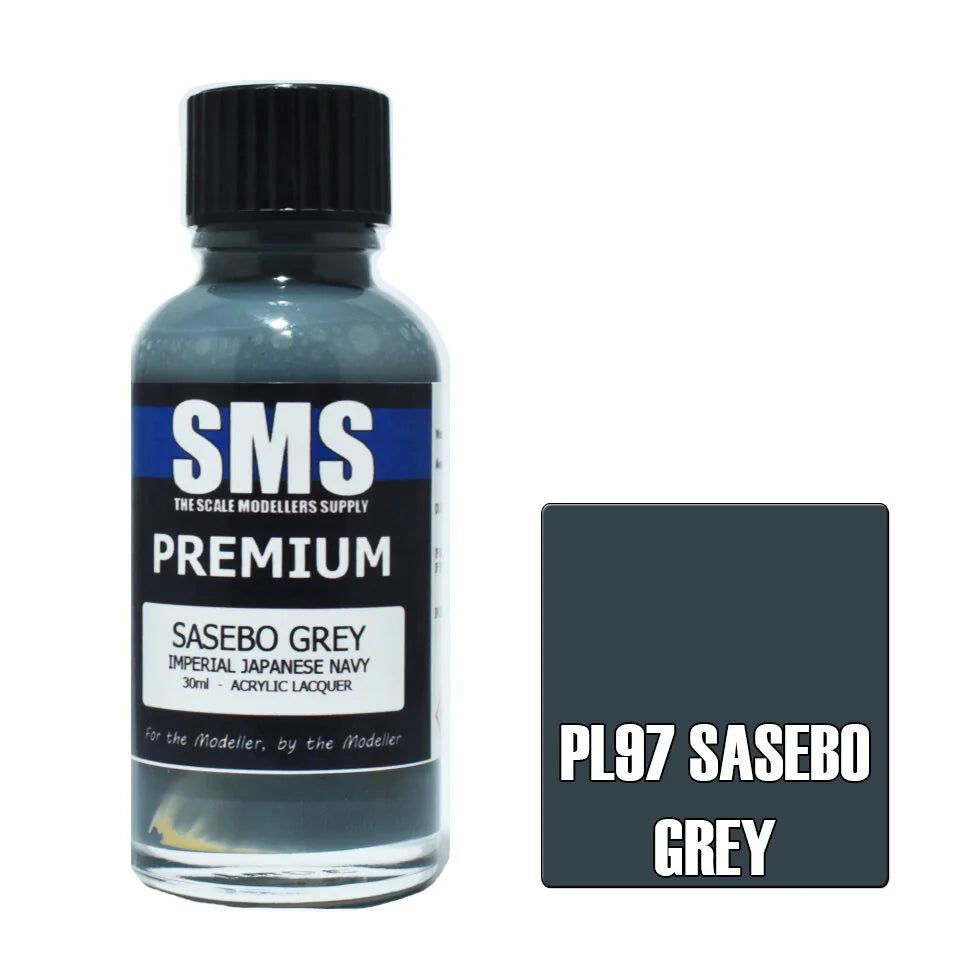 Premium SASEBO GREY (IJN) 30ml (Box of 6)