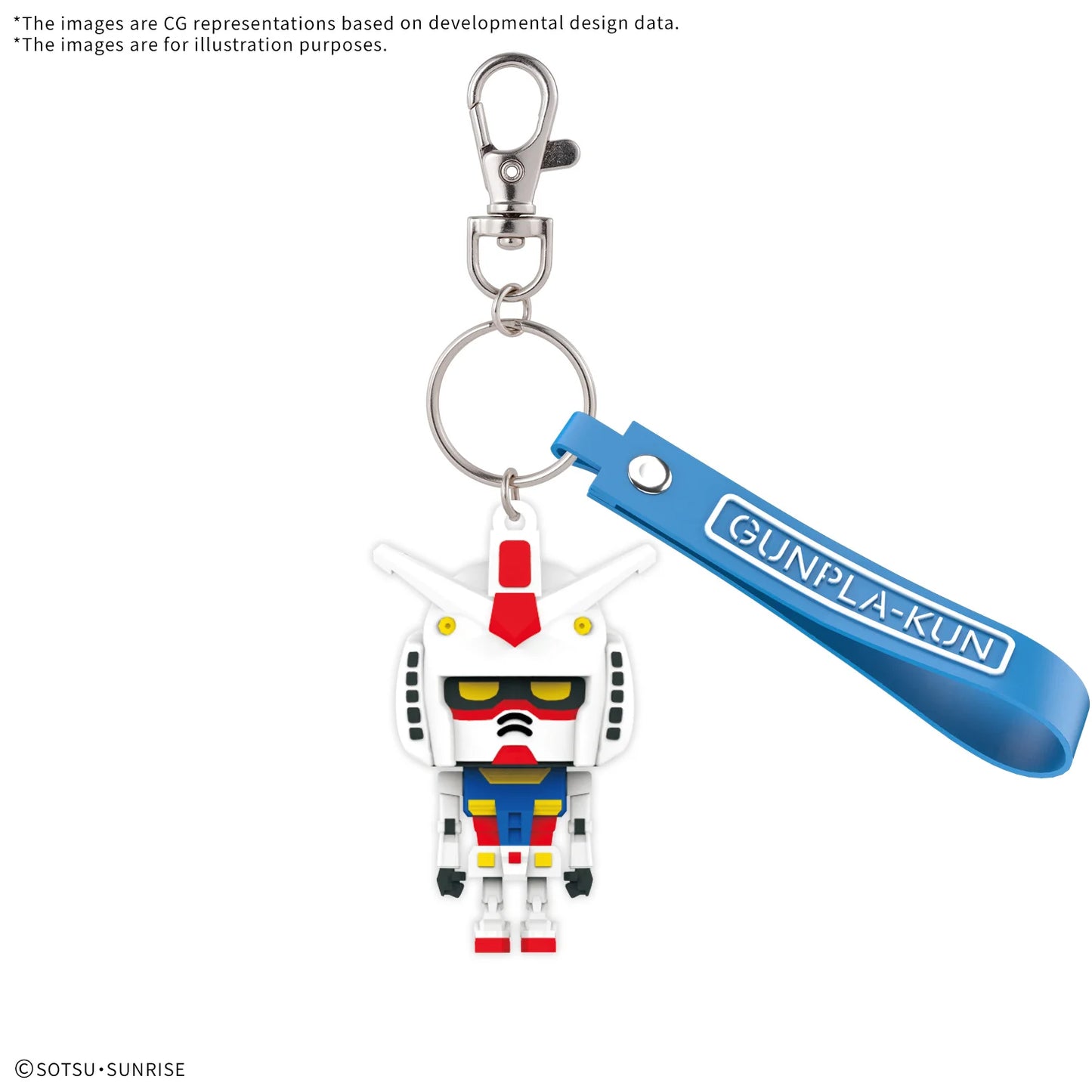 Gunpla-kun 3D Rubber Mascot Keychain Charm