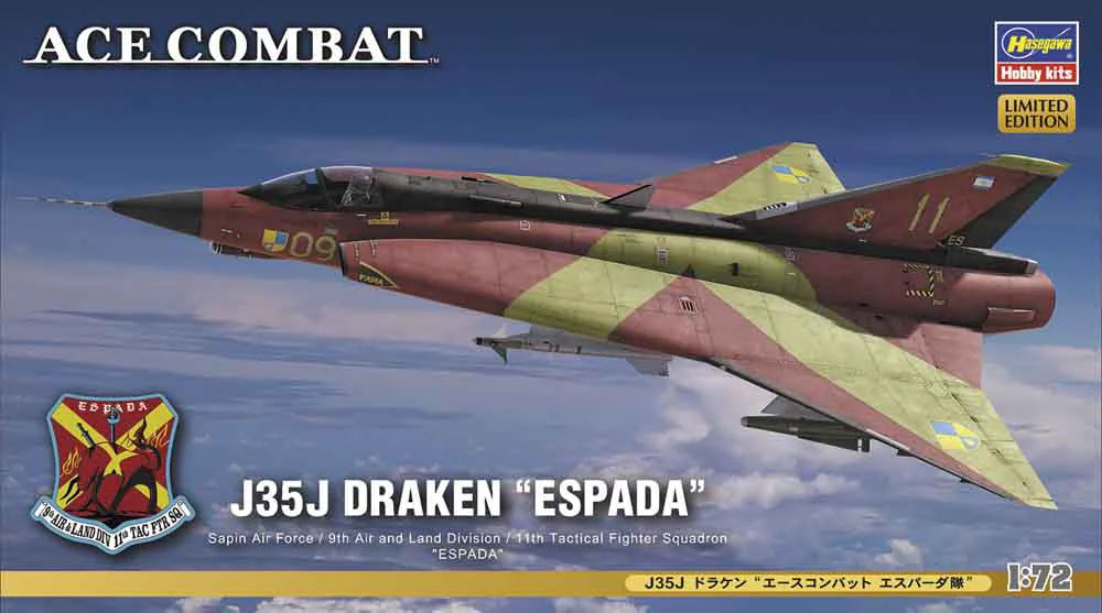1/72 J35J DRAKEN "ACE COMBAT ESPADA"