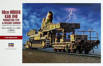 Hasegawa 1:72 60cm Morser Karl 040 Production Type Model Kit