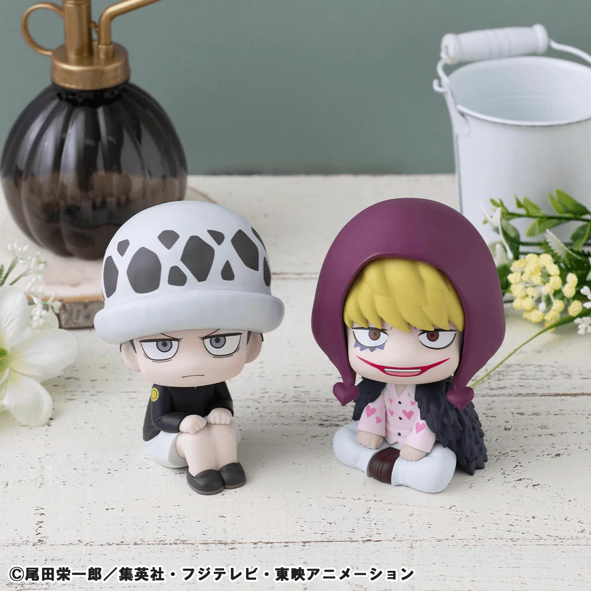 MegaHouse Lookup ONE PIECE Trafalgar Law Childhood Ver. & Corazon Figure Set