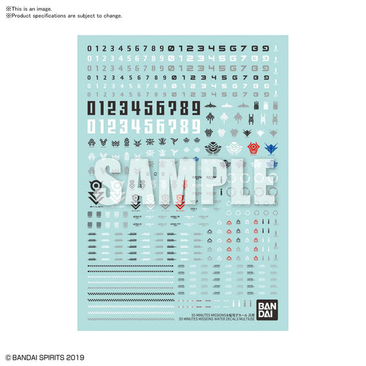 30 MINUTES MISSIONS WATER DECALS MULTIUSE 1 (Box of 6)