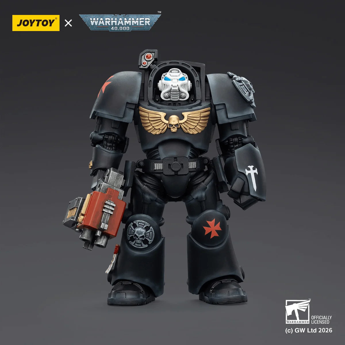 BlackTemplars Terminator 2 with Power Fist and Storm Bolter