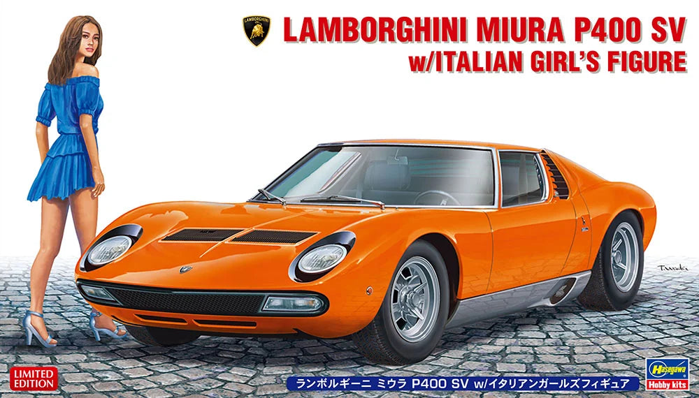 1/24 LAMBORGHINI MIURA P400 SV w/ITALIAN GIRL’S FIGURE