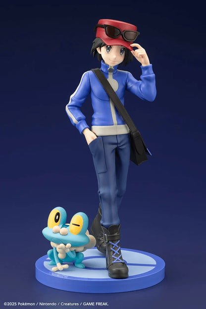 Kotobukiya Pokémon Calem with Froakie ARTFX J Statue Figure