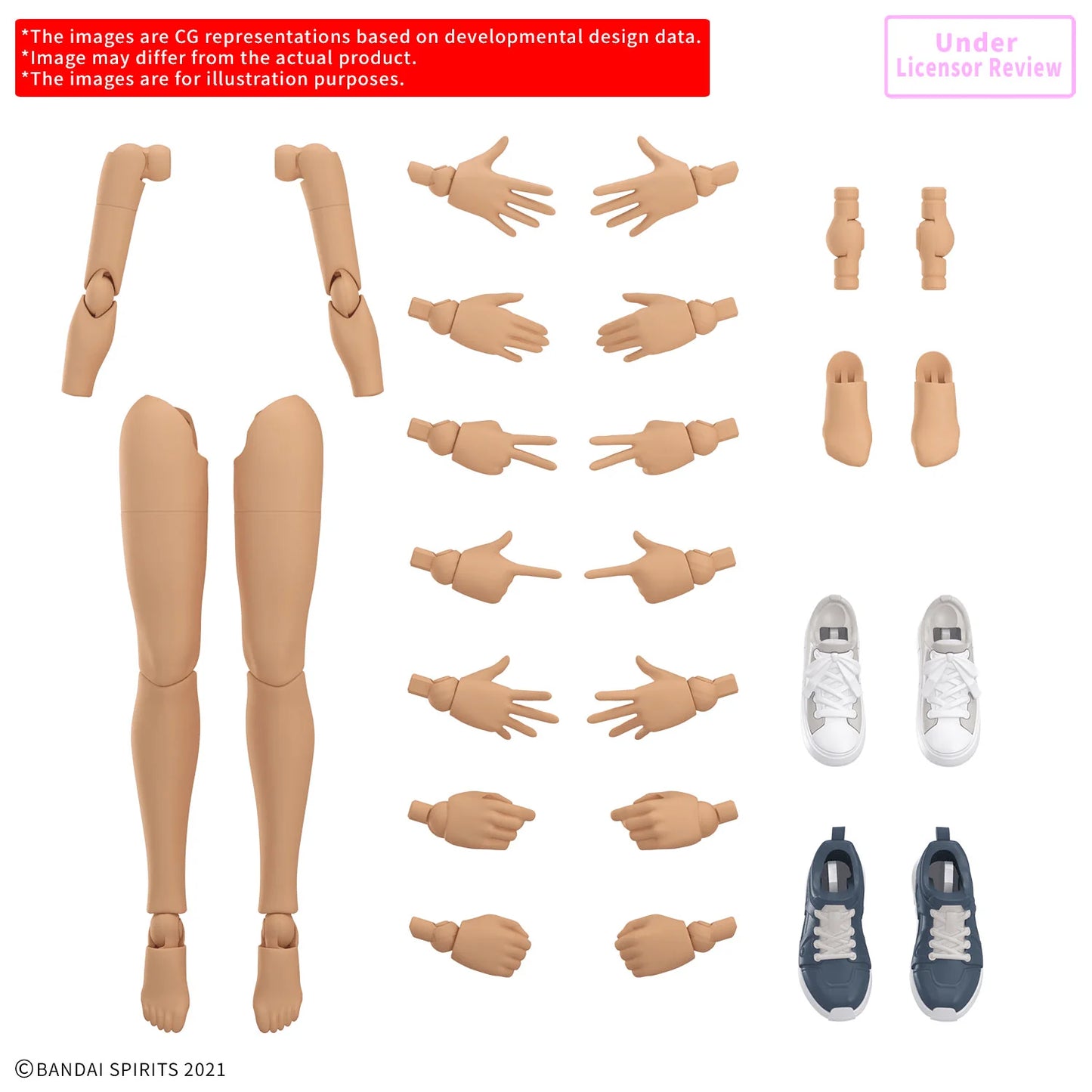 Bandai Hobby 30MS Option Body Parts Set - Arms & Legs [Color C]