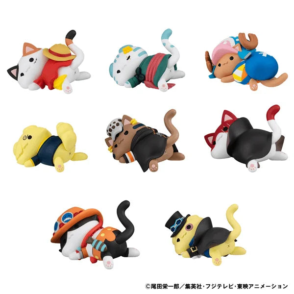MEGA CAT PROJECT ONE PIECE Nyan Piece Nyan！Stickie！ (Box of 8)