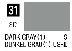 Mr. Color 31 - Dark Gray (1) (Semi-Gloss/Ship) (Box of 6)