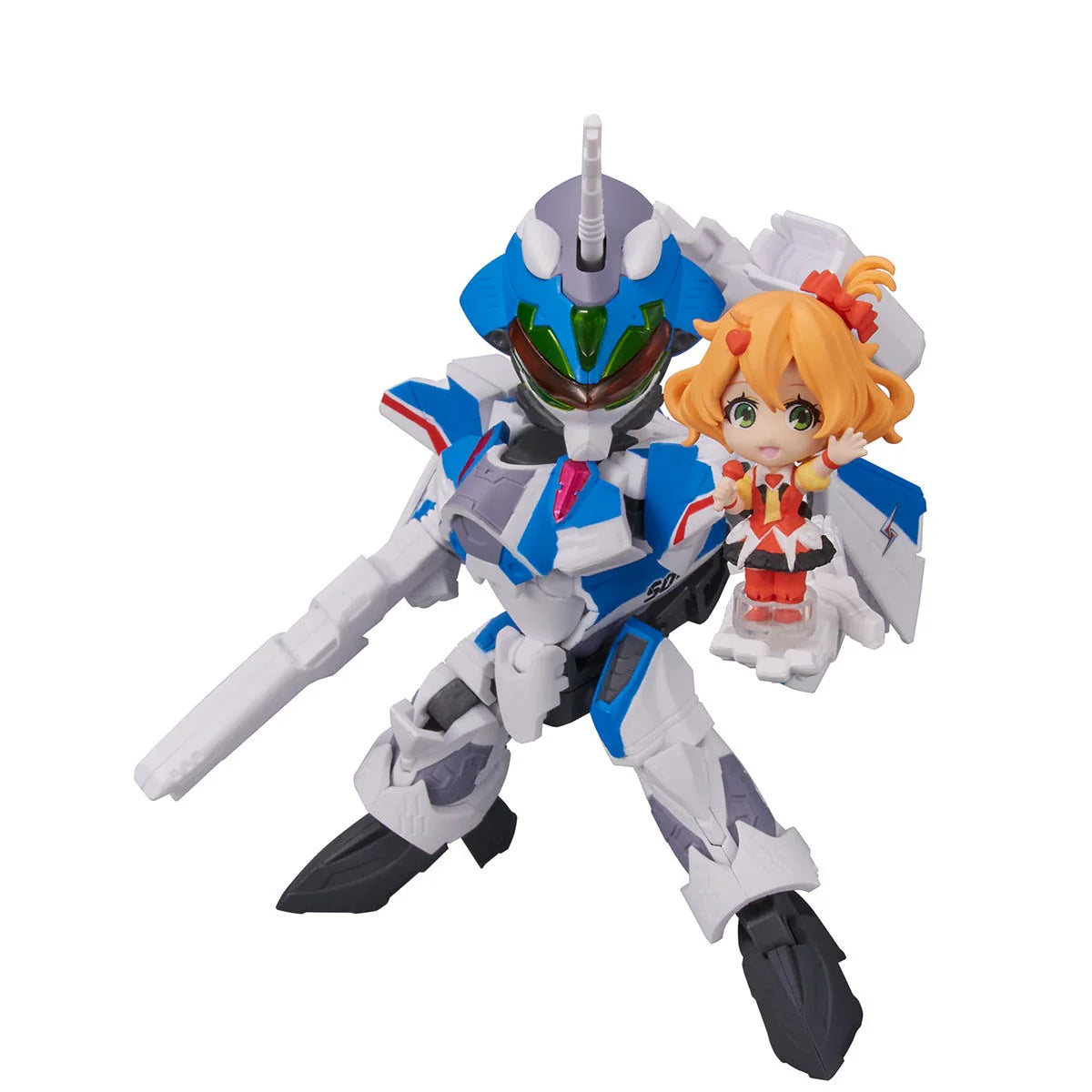 Tamashii Nations Tiny Session VF-31J Siegfried Hayate Immelmann Action Figure Set